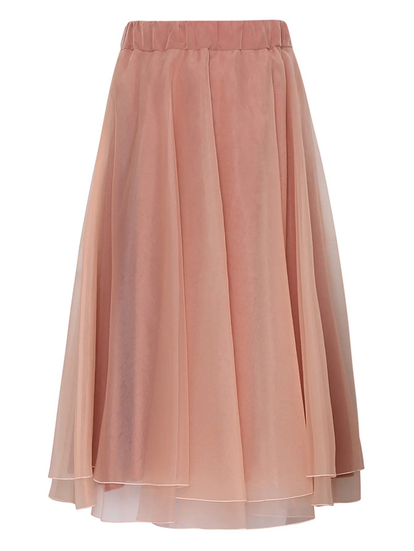 Effortless Elegance: The Charm Midi Chiffon Skirt for Women